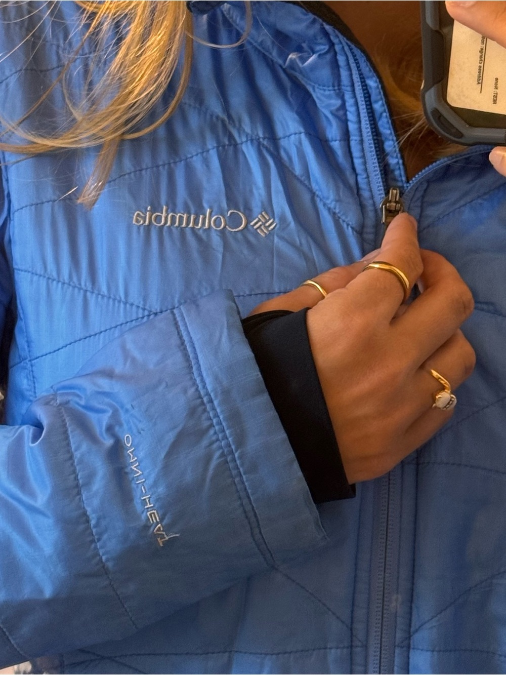 Columbia Women's Bright Blue Quilted Puffer Jacket